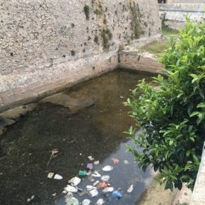 Cs denuncia el abandono y la falta de limpieza de los fosos del castillo de Santa Catalina